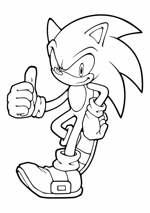 Sonic kolorowanki